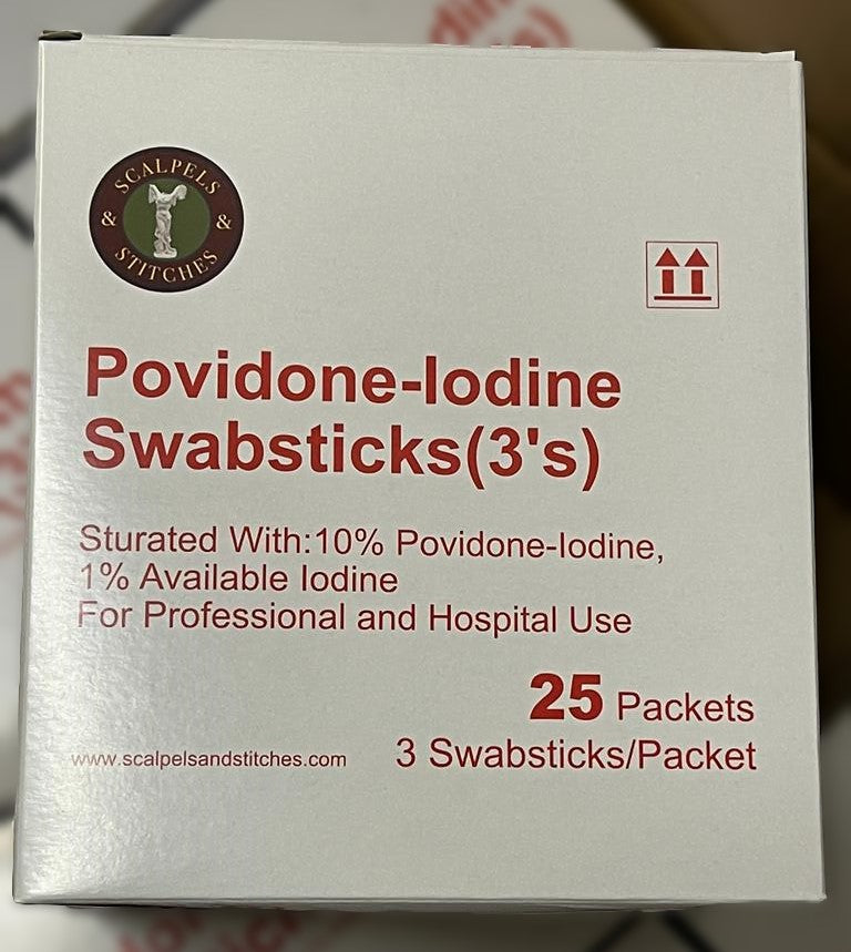 Iodine Swab Sticks (750 sticks per carton)